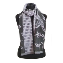 Load image into Gallery viewer, Brushed Silk Scarf - Hummingbirds