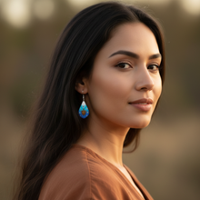 Load image into Gallery viewer, Medicine Turtle Earrings - Portrait Lifestyle