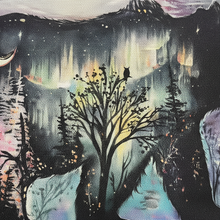 Load image into Gallery viewer, Midnight Bear art detail