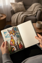 Load image into Gallery viewer, Open journal in hands