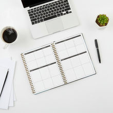 Load image into Gallery viewer, Overhead workspace with weekly pages