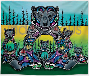 New Fleece Blanket - Bear Medicine