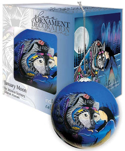 New Indigenous Glass Ornaments - January Moon