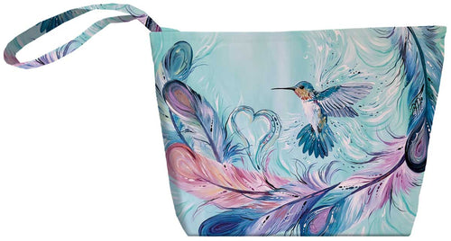 Small Tote Bags - Hummingbird Feathers