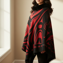 Load image into Gallery viewer, Professional studio shot with Indigenous model wearing cape