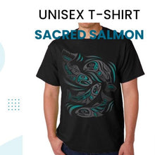 Load image into Gallery viewer, Unisex T-Shirts - Sacred Salmon