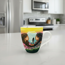 Load image into Gallery viewer, Colorful mug with artistic design on a kitchen counter