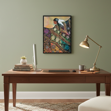 Load image into Gallery viewer, Shawl Dance Framed Canvas - Limited Edition Indigenous Art by Betty Albert