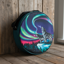 Load image into Gallery viewer, Sky Dance Wolf Song - Rustic Wood