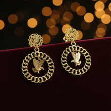 Load image into Gallery viewer, Soaring Eagle Earrings on Dark Velvet