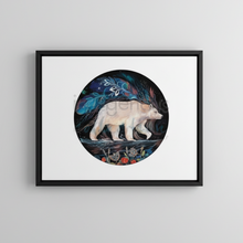 Load image into Gallery viewer, Spirit Bear - Black Composite Frame on Gray Wall
