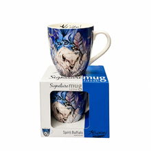 Load image into Gallery viewer, Spirit Buffalo mug on gift box, pump bottle removed