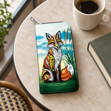 Load image into Gallery viewer, Spirit Fox wallet in a café setting