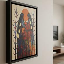 Load image into Gallery viewer, Spirits of the Drum - Framed Canvas Lifestyle Shot