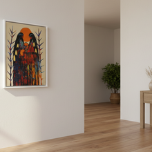 Load image into Gallery viewer, Spirits of the Drum - White Frame in Hallway