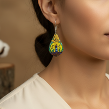 Load image into Gallery viewer, Strong Earth Woman Earrings close-up (correct size)