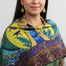 Load image into Gallery viewer, Strong Earth Woman Shawl and Earrings Set (correct earring size)