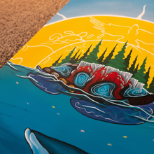 Load image into Gallery viewer, Teach You Our Ways, On Our Land plaque close-up detail