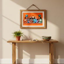 Load image into Gallery viewer, Teaching poster in rustic frame above console table