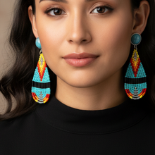 Load image into Gallery viewer, The Perfect Match Earrings - black blouse