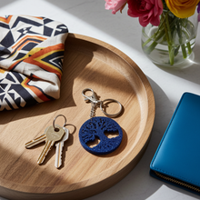 Load image into Gallery viewer, Tree of Life Royal Blue Keychain - Handcrafted Epoxy Resin