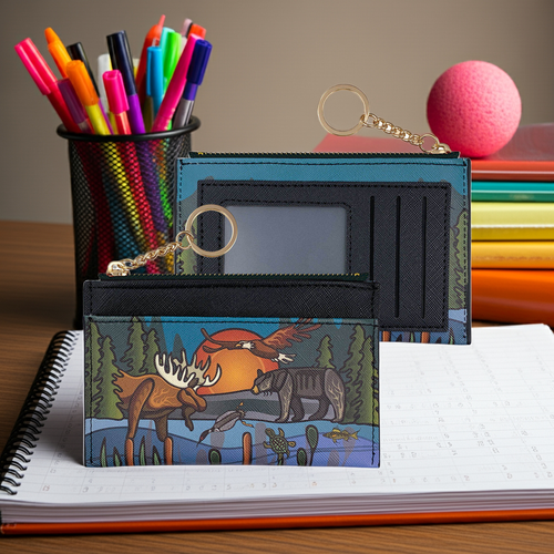 New Zippered Card Wallet - All My Relatives