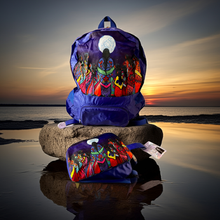 Load image into Gallery viewer, Foldable Indigenous Designed Backpacks - Full Moon Ceremony
