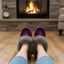 Load image into Gallery viewer, Violet Moccasins - Fireplace
