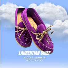Load image into Gallery viewer, Ladies Moccasins - Laurentian Chief Violet CLEARANCE 10% OFF