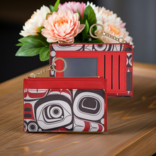 Load image into Gallery viewer, New Zippered Card Wallet - Matriarch Bear