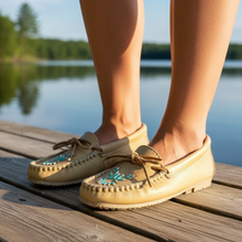 Load image into Gallery viewer, Wearing Moccasins - Lakeside Dock
