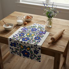 Load image into Gallery viewer, White Floral Garden Apron - Rustic Flatlay