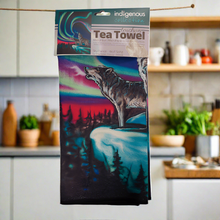 Load image into Gallery viewer, Tea Towels- Indigenous Design Wolf Song