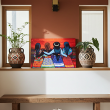 Load image into Gallery viewer, The Sisterhood - Indigenous Art Wall Plaque by Jackie Traverse
