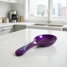 Load image into Gallery viewer, Fancy Feather Spoon Rest in Violet