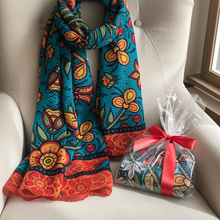 Load image into Gallery viewer, Eco Scarf - Prairie Beadwork