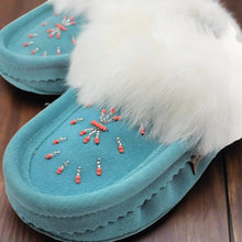 Load image into Gallery viewer, Ladies Moccasins - Laurentian Chief Moccasins Turquoise