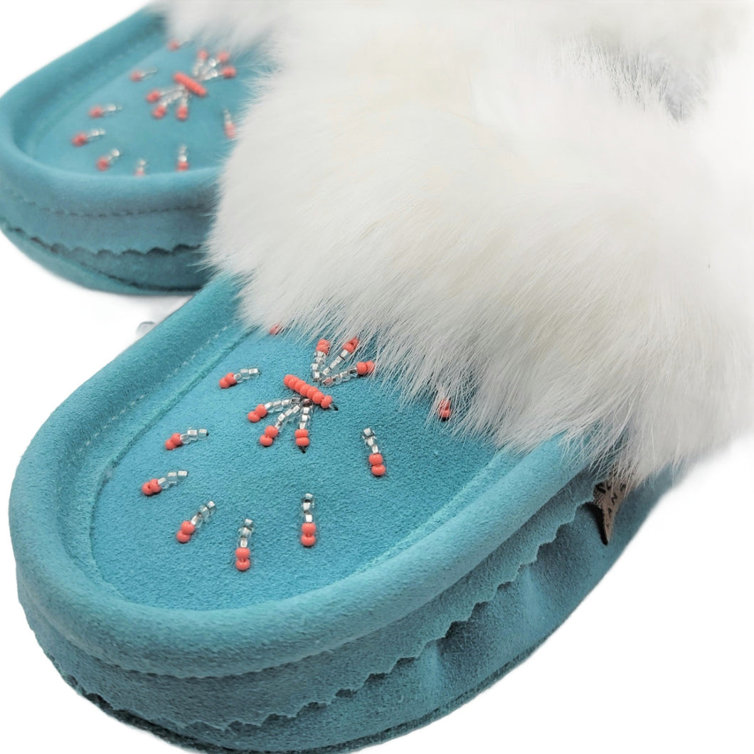 Ladies Moccasins - Size 10 & 11 Laurentian Chief Moccasins Turquoise