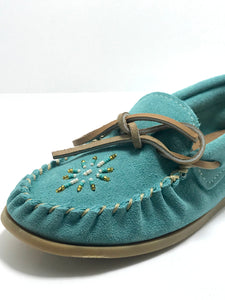 Ladies Moccasins - Laurentian Chief Turquoise CLEARANCE 10% OFF