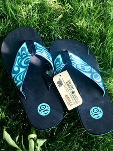 Ladies and Men's Flip Flops - Salish Eagle CLEARANCE