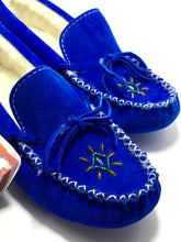 Load image into Gallery viewer, Royal Blue Ladies Moccasins