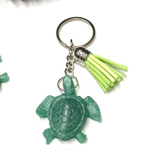 Load image into Gallery viewer, Mocs N More - Turtle Keychains Green