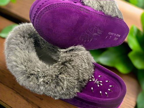 Ladies Moccasins - Laurentian Chief Moccasins Vivacious Violet