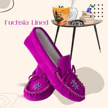 Load image into Gallery viewer, Fuchsia Ladies Moccasins
