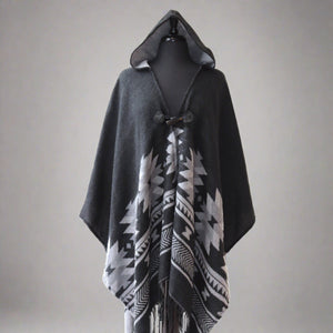 Hooded Fashion Wrap - Vision of Our Ancestors