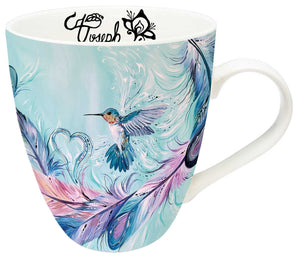 18 Oz - Signature Mugs - Hummingbird Feathers