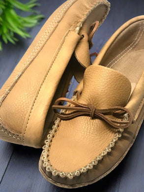 Men's Smooth Moose Hide Moccasins