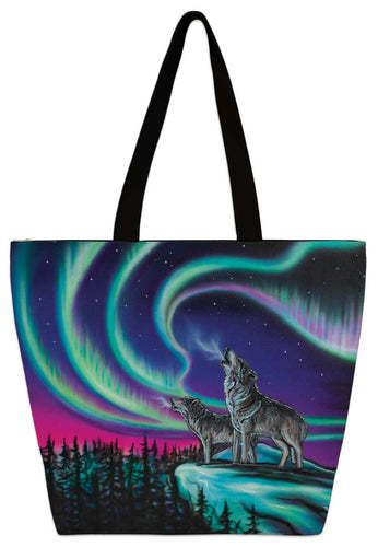 Tote Bags - Sky Dance Wolf Song