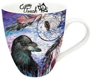 18 Oz - Signature Mugs - Raven Dreamcatcher
