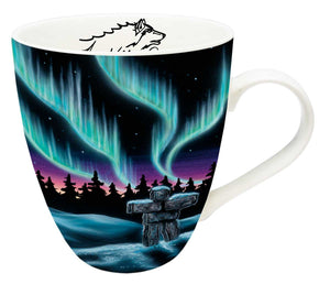 18 Oz - Signature Mugs - Sky Dance Inukshuk